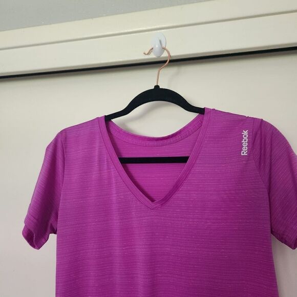 Reebok Womens Activewear Short Sleeve V-Neck Top *no size tag - Picture 3 of 4